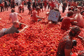 Guerra del tomate en Buñol - Van Dam Estates